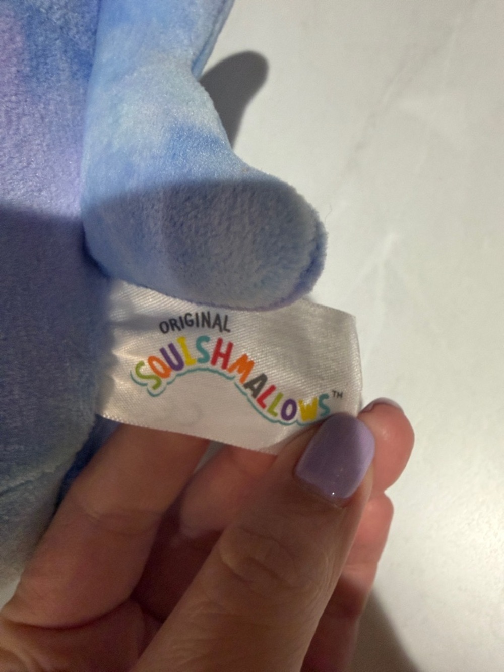 Squishmallows Blue Purple Tie-Dye Whale Plush - Picture 4 of 4